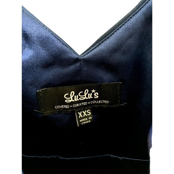 Lulu's Women's Coveted Curated Collected Blue Dress - Picture 4 of 6